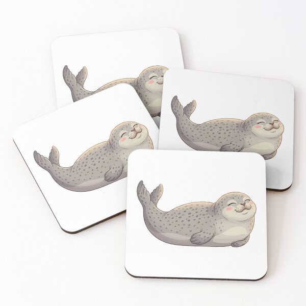 Item preview, Sunbathing Champion Banana Pose Harbor Seal designed and sold by Petzzz.