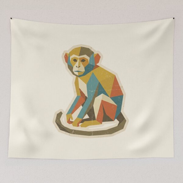 Item preview, Colorful Vintage Monkey – Pop Art Ape Design for Design Students designed and sold by bsbd-action.