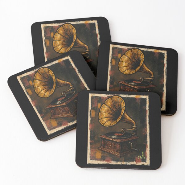 Item preview, Antique Gramophone | Retro Phonograph Art | Nostalgic Music Vinyl Lover’s designed and sold by EverClassic.