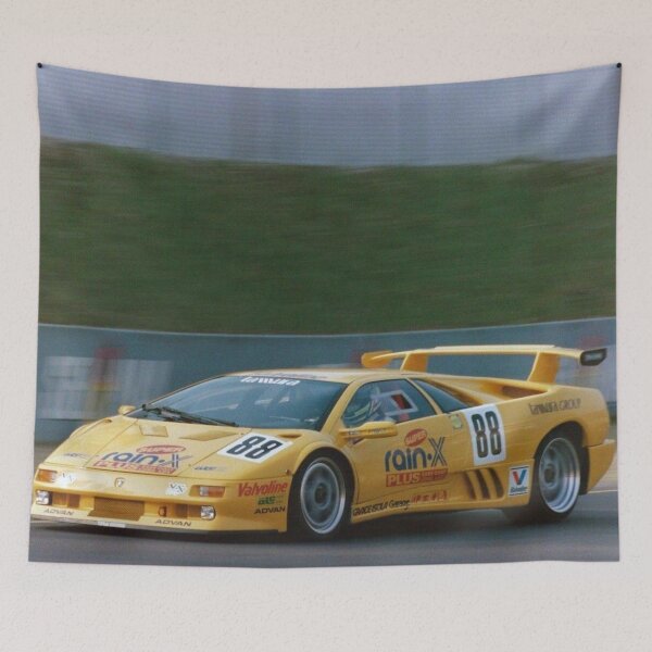 Item preview, 1995 Lamborghini Diablo Jota JGTC – Rare Race Car Art, Japanese GT Championship, 90s Supercar Racing Poster designed and sold by Road To Track.