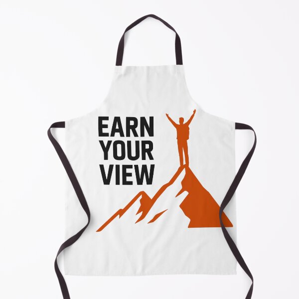 Item preview, Earn Your View Mountain Summit Hiker Quote designed and sold by FunFitLife Studio.