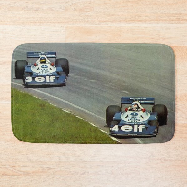 Item preview, Vintage Tyrrell Formula 1 – 70s F1 Racing Cars, Elf Livery, Classic Motorsport Poster designed and sold by Road To Track.