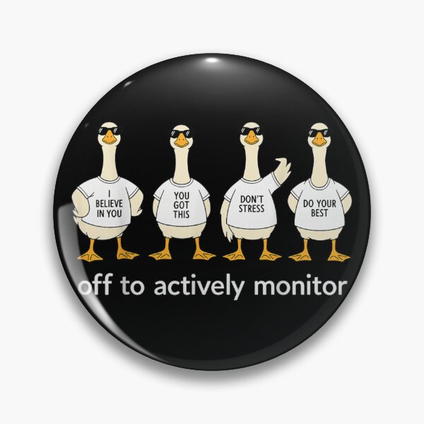 Item preview, Funny Motivational Geese Team Support Positive Affirmations Active Monitoring Silly Goose Design designed and sold by GalenoHenley.