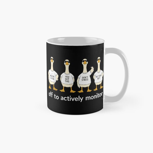 Item preview, Funny Motivational Geese Team Support Positive Affirmations Active Monitoring Silly Goose Design designed and sold by GalenoHenley.