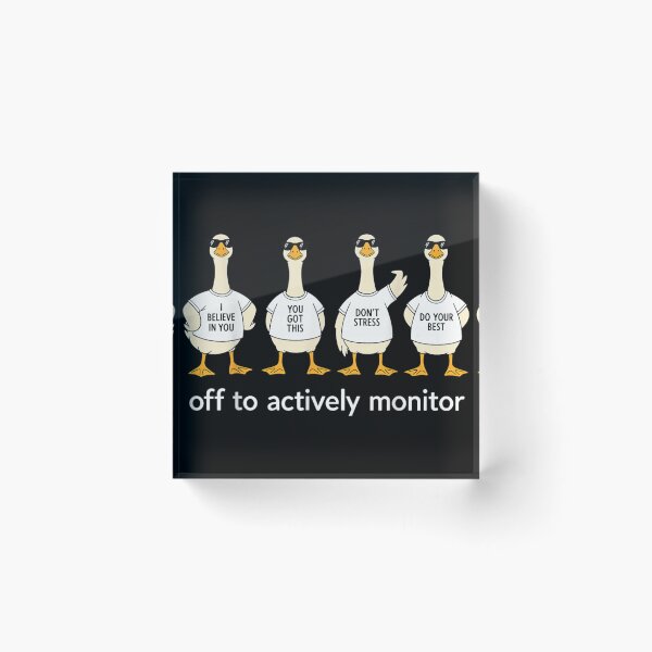 Item preview, Funny Motivational Geese Team Support Positive Affirmations Active Monitoring Silly Goose Design designed and sold by GalenoHenley.