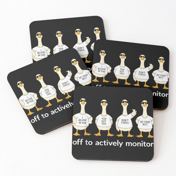 Item preview, Funny Motivational Geese Team Support Positive Affirmations Active Monitoring Silly Goose Design designed and sold by GalenoHenley.