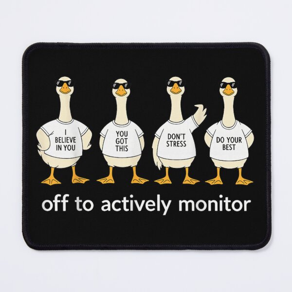 Item preview, Funny Motivational Geese Team Support Positive Affirmations Active Monitoring Silly Goose Design designed and sold by GalenoHenley.