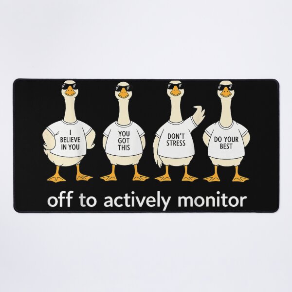 Item preview, Funny Motivational Geese Team Support Positive Affirmations Active Monitoring Silly Goose Design designed and sold by GalenoHenley.