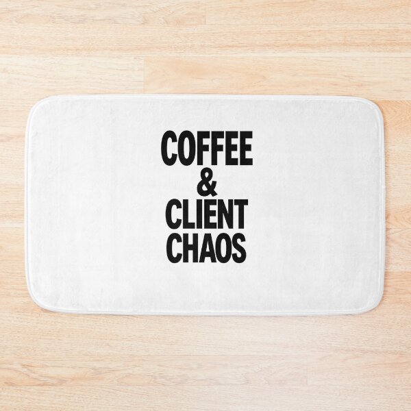 Item preview, Coffee & Client Chaos Funny Freelancer Quote T-Shirt Design designed and sold by Artbysarmina.