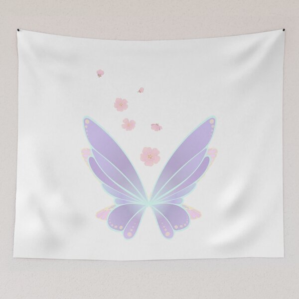 Item preview, Ethereal Purple Wings with Floral Accents designed and sold by Rehnair.
