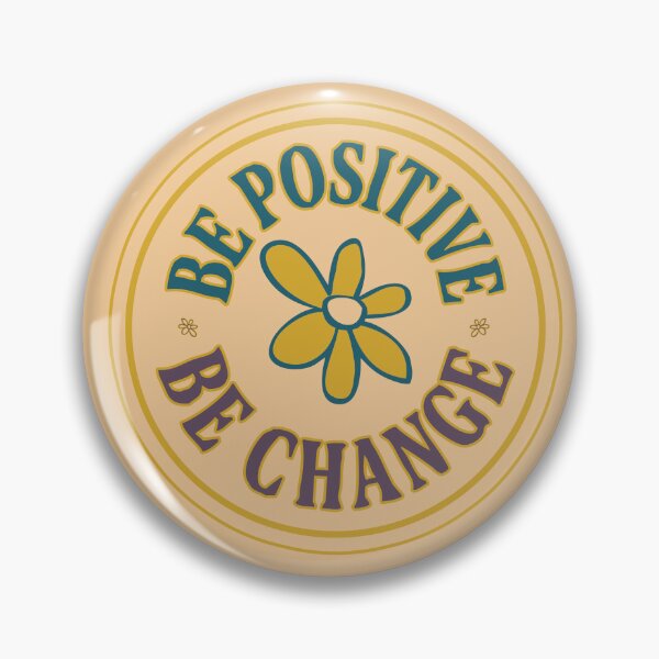 Item preview, be positive quote retro print designed and sold by studioMoSa.