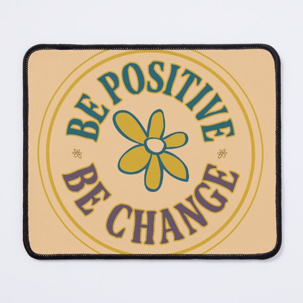 Item preview, be positive quote retro print designed and sold by studioMoSa.