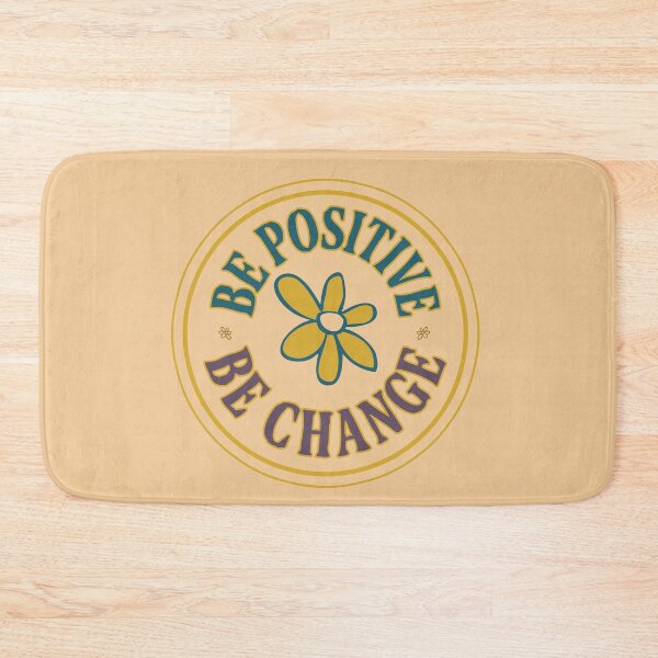 Item preview, be positive quote retro print designed and sold by studioMoSa.
