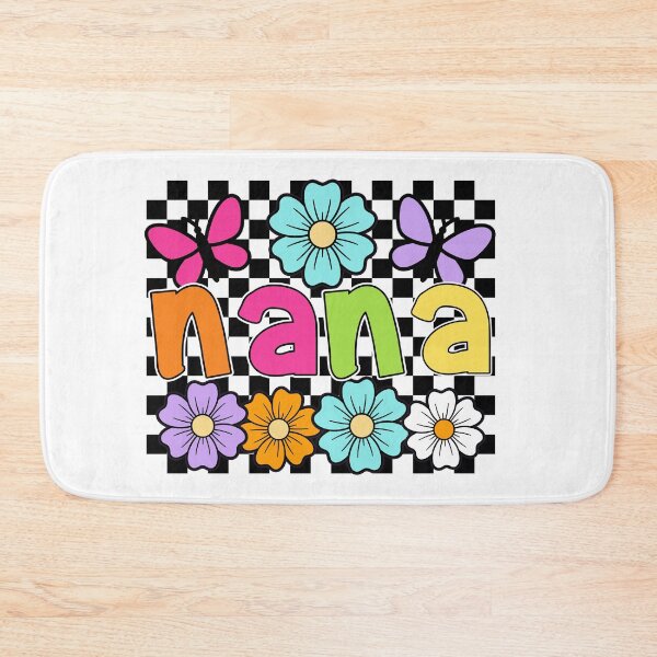 Item preview, Neon Distressed Nana, Retro Floral Nana Shirt Design, Checkered Grandma, Colorful Butterfly Sublimation designed and sold by timizar.