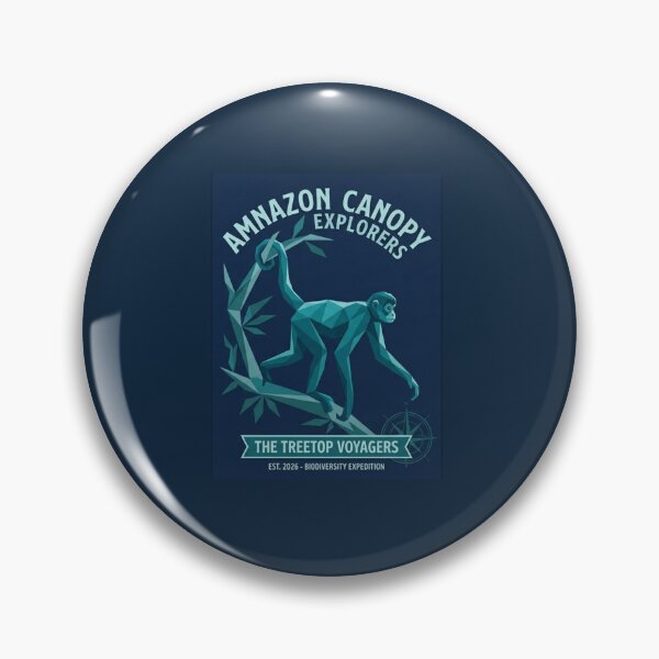 Item preview, Amazon Canopy Explorers Blue – Night Expedition Design for Adventurers designed and sold by bsbd-action.
