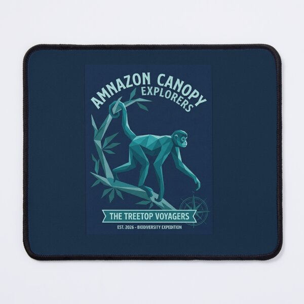 Item preview, Amazon Canopy Explorers Blue – Night Expedition Design for Adventurers designed and sold by bsbd-action.