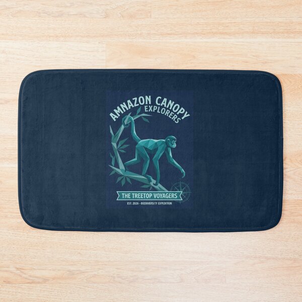 Item preview, Amazon Canopy Explorers Blue – Night Expedition Design for Adventurers designed and sold by bsbd-action.