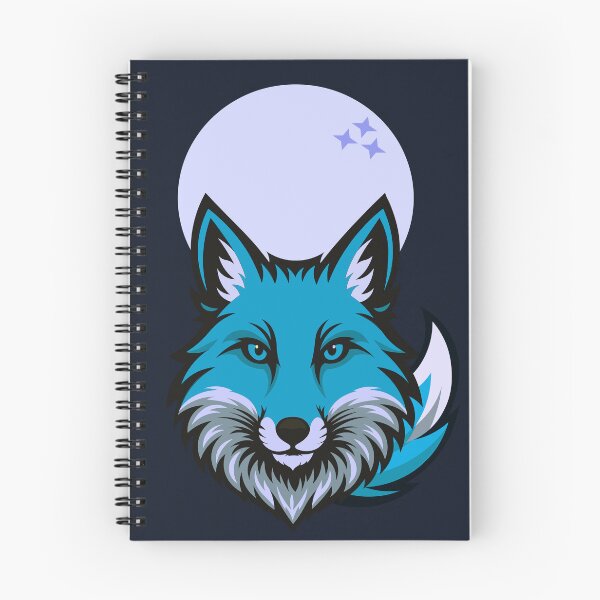 Item preview, Arctic Fox under the Blue Moon Vector Art designed and sold by DanielR04.