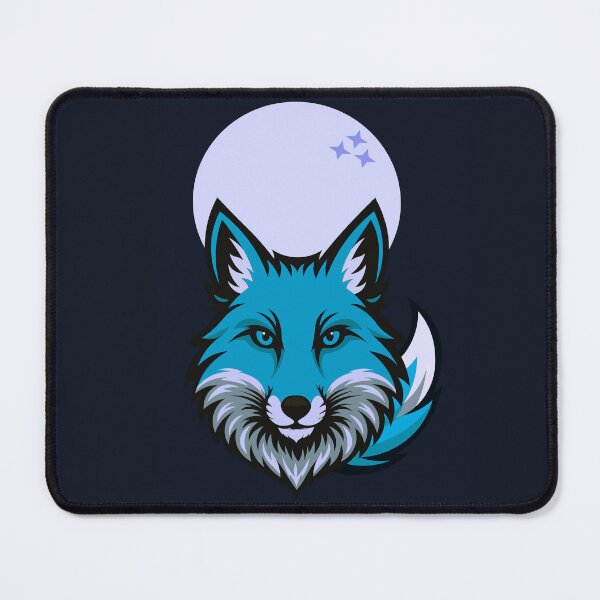 Item preview, Arctic Fox under the Blue Moon Vector Art designed and sold by DanielR04.