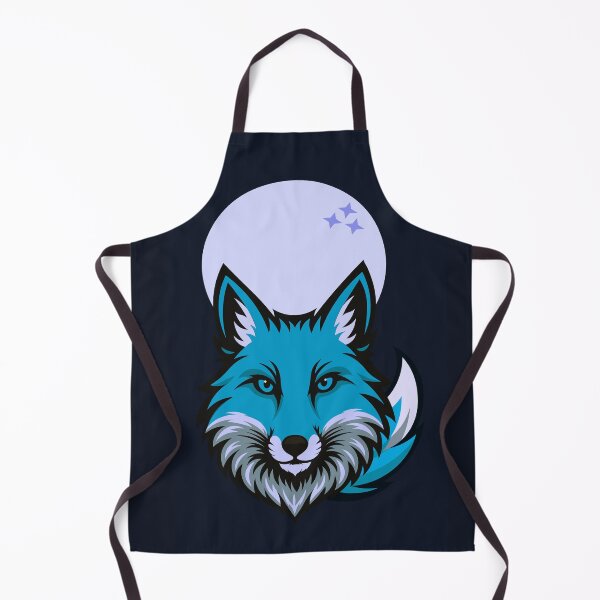Item preview, Arctic Fox under the Blue Moon Vector Art designed and sold by DanielR04.