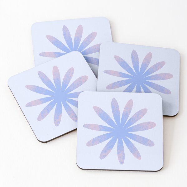 Item preview, A Little Pastel Periwinkle and Pink Flower Pattern designed and sold by Yulia Saraswati.