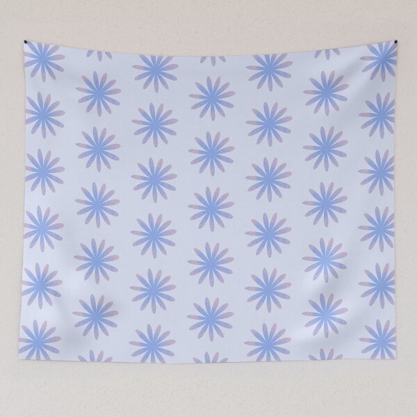 Item preview, A Little Pastel Periwinkle and Pink Flower Pattern designed and sold by Yulia Saraswati.