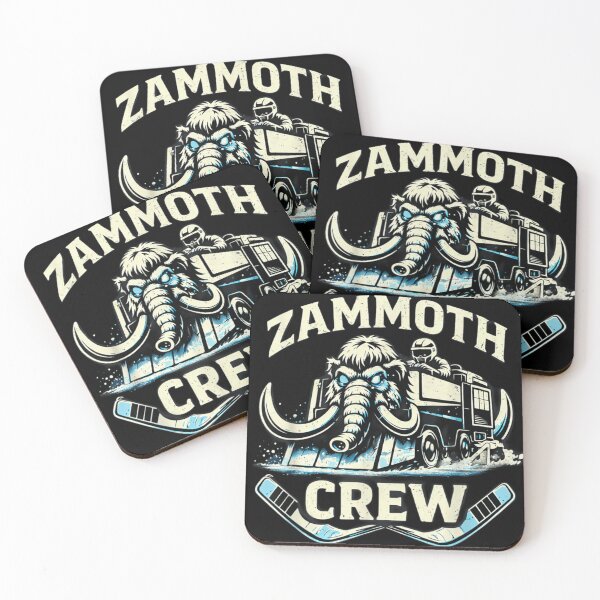 Item preview, Zammoth Crew Ice Hockey Mammoth Mascot Sports Team Vintage Winter Games Design designed and sold by GalenoHenley.