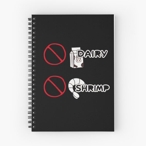 Item preview, Food Allergy Warning Sign No Dairy No Shrimp Awareness Dietary Restriction Design designed and sold by DuneHaicna.