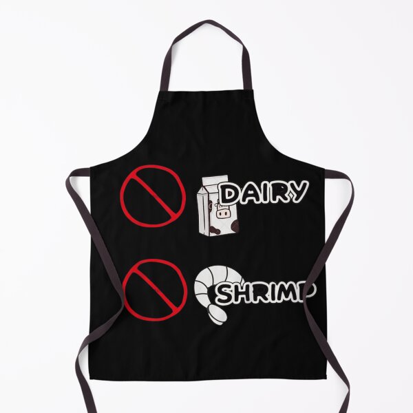 Item preview, Food Allergy Warning Sign No Dairy No Shrimp Awareness Dietary Restriction Design designed and sold by DuneHaicna.