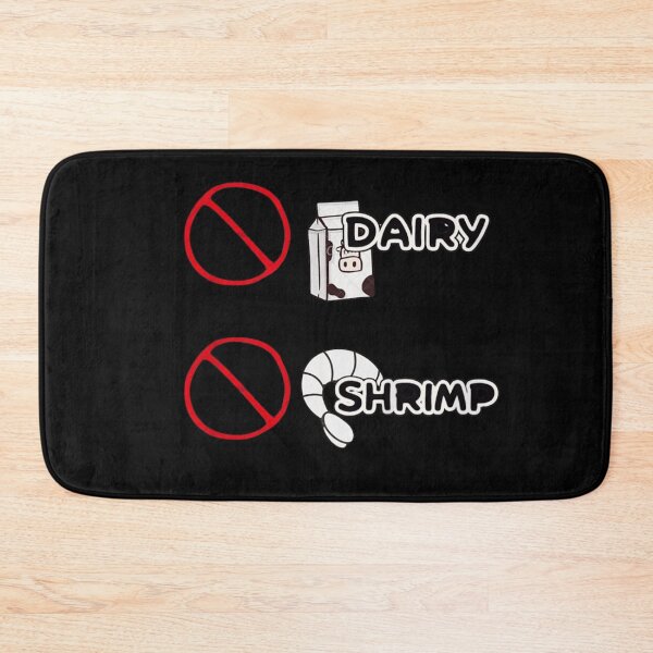 Item preview, Food Allergy Warning Sign No Dairy No Shrimp Awareness Dietary Restriction Design designed and sold by DuneHaicna.