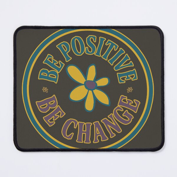Item preview, be positive quote retro print - dark designed and sold by studioMoSa.