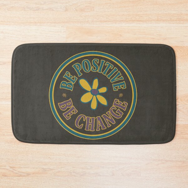 Item preview, be positive quote retro print - dark designed and sold by studioMoSa.