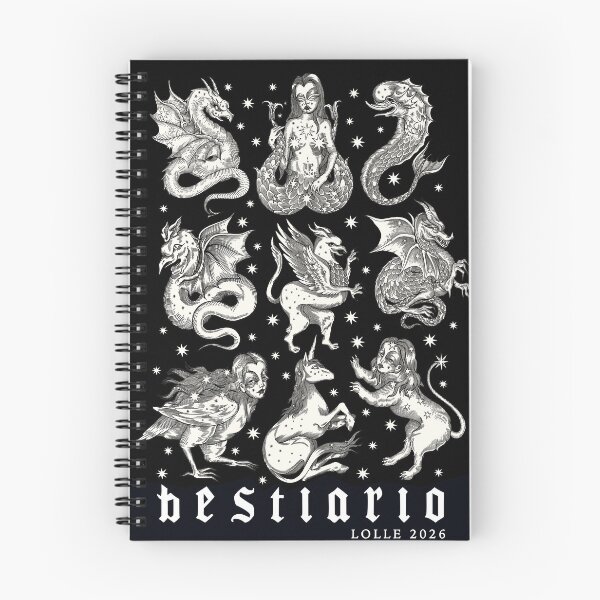 Item preview, BESTIARIO FANTASTICO (black) designed and sold by lOll3.