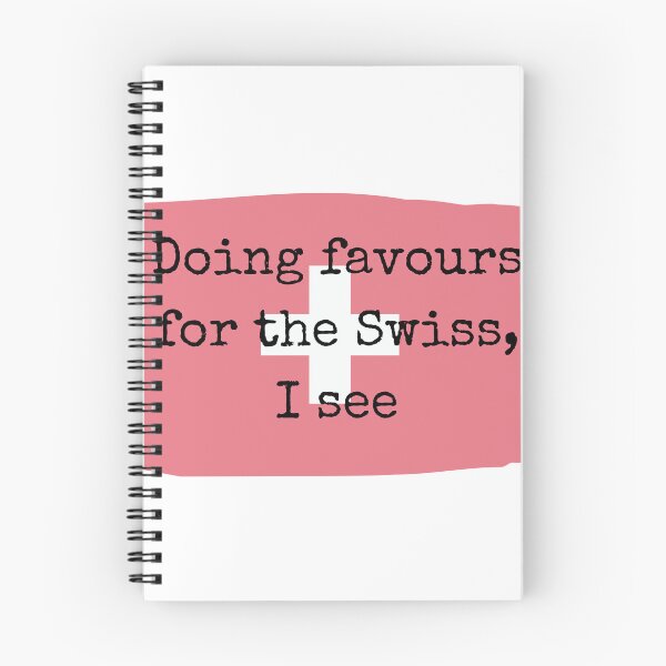 Item preview, Doing favours for the Swiss designed and sold by RedBibSkiMemes.