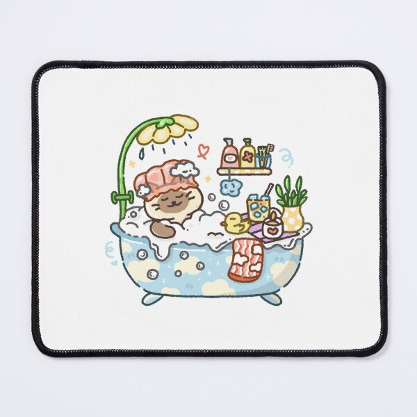 Item preview, Kawaii Cat Bath Time Cute Spa Cat Relaxing designed and sold by Doublettadraw.