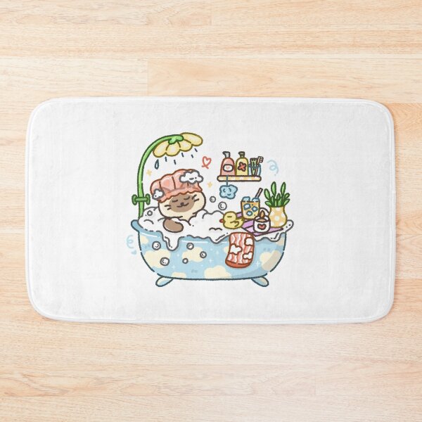Item preview, Kawaii Cat Bath Time Cute Spa Cat Relaxing designed and sold by Doublettadraw.