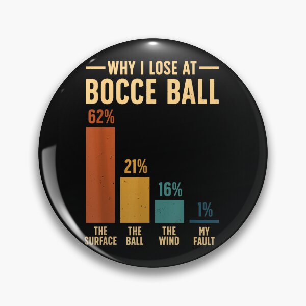 Item preview, Funny Why I Lose At Bocce Ball Infographic Sports Humor Sarcastic Design designed and sold by DuneHaicna.
