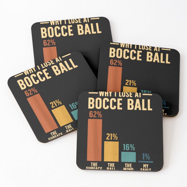 Item preview, Funny Why I Lose At Bocce Ball Infographic Sports Humor Sarcastic Design designed and sold by DuneHaicna.