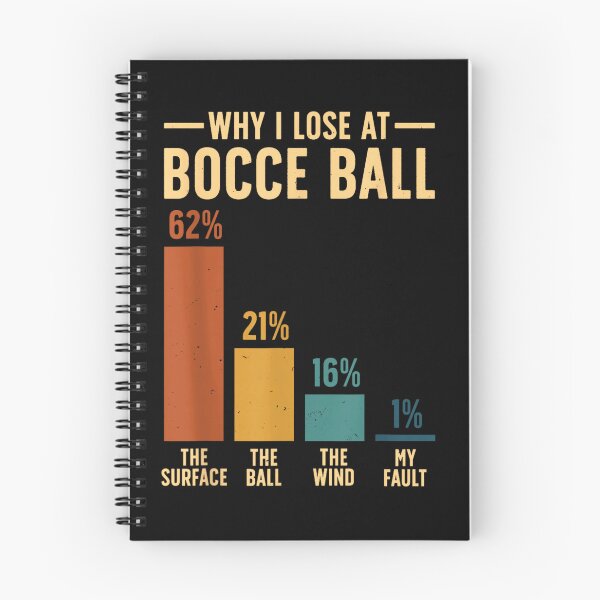 Item preview, Funny Why I Lose At Bocce Ball Infographic Sports Humor Sarcastic Design designed and sold by DuneHaicna.