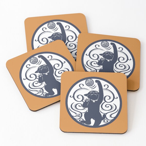 Item preview, A Black Cat Playing With A Ball Of Yarn designed and sold by BATKEI ART.