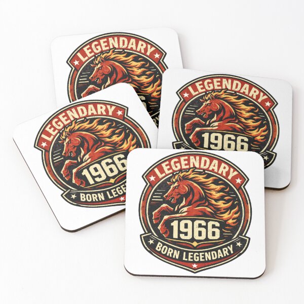Item preview, Vintage Flaming Horse 1966 Legendary Birthday Emblem designed and sold by avinigav.