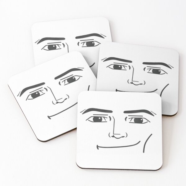 Item preview, Funny Roblox Man Face Aesthetic Minimalist Line Art Style Graphic Design designed and sold by DienesAngele.