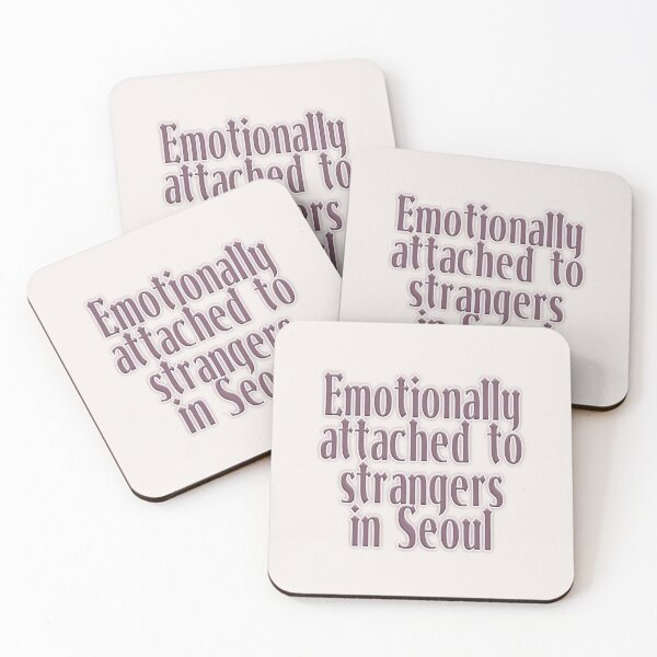 Item preview, Emotionally Attached Seoul Typography Kpop Aesthetic designed and sold by Meivelle.