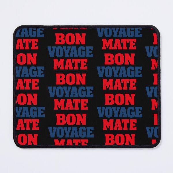 Item preview, Bon Voyage Mate Funny Travel Phrase Bold Typography Design designed and sold by TeeTimeTreasure.