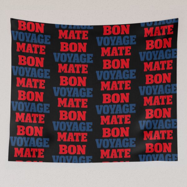 Item preview, Bon Voyage Mate Funny Travel Phrase Bold Typography Design designed and sold by TeeTimeTreasure.