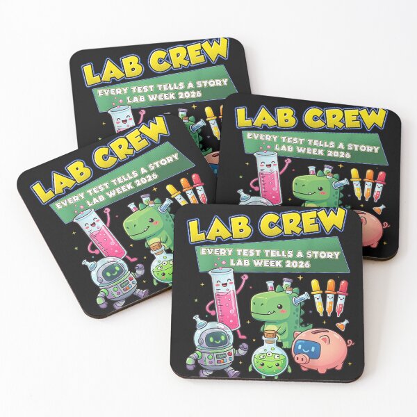 Item preview, Funny Lab Crew Dinosaur And Robot Science Professional Medical Lab Week designed and sold by DienesAngele.