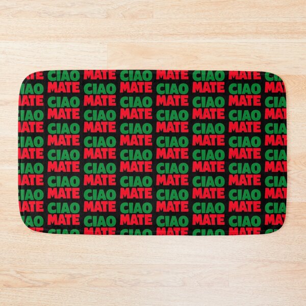 Item preview, Ciao Mate Funny Italian British Phrase Bold Typography Design designed and sold by TeeTimeTreasure.