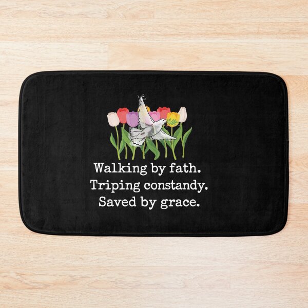 Item preview, Walking By Faith Saved By Grace White Dove Floral designed and sold by BornBorn.