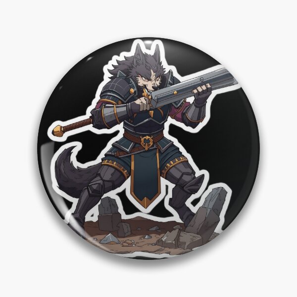 Item preview, Epic Wolf Warrior - Full Armored Beast - Dynamic Battle Pose designed and sold by ArtByLorrens.