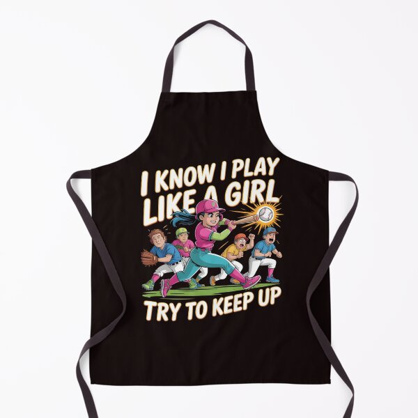 Item preview, I Know I Play Like A Girl Try To Keep Up Baseball Player – Sports Empowerment Female Athlete designed and sold by Redgiant87x.